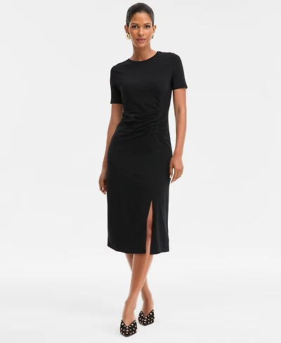I.n.c. International Concepts Women's Side-Ruched Dress, Macy's Exclusive