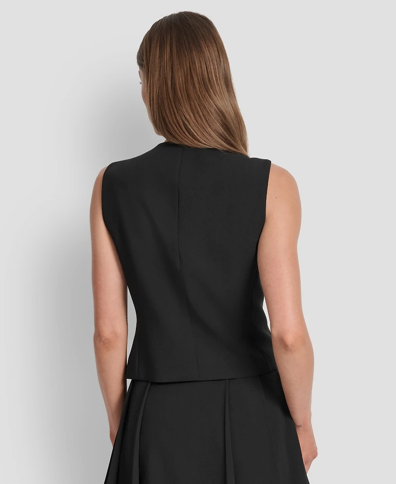 Dkny Women's Two-Button Asymmetric Vest