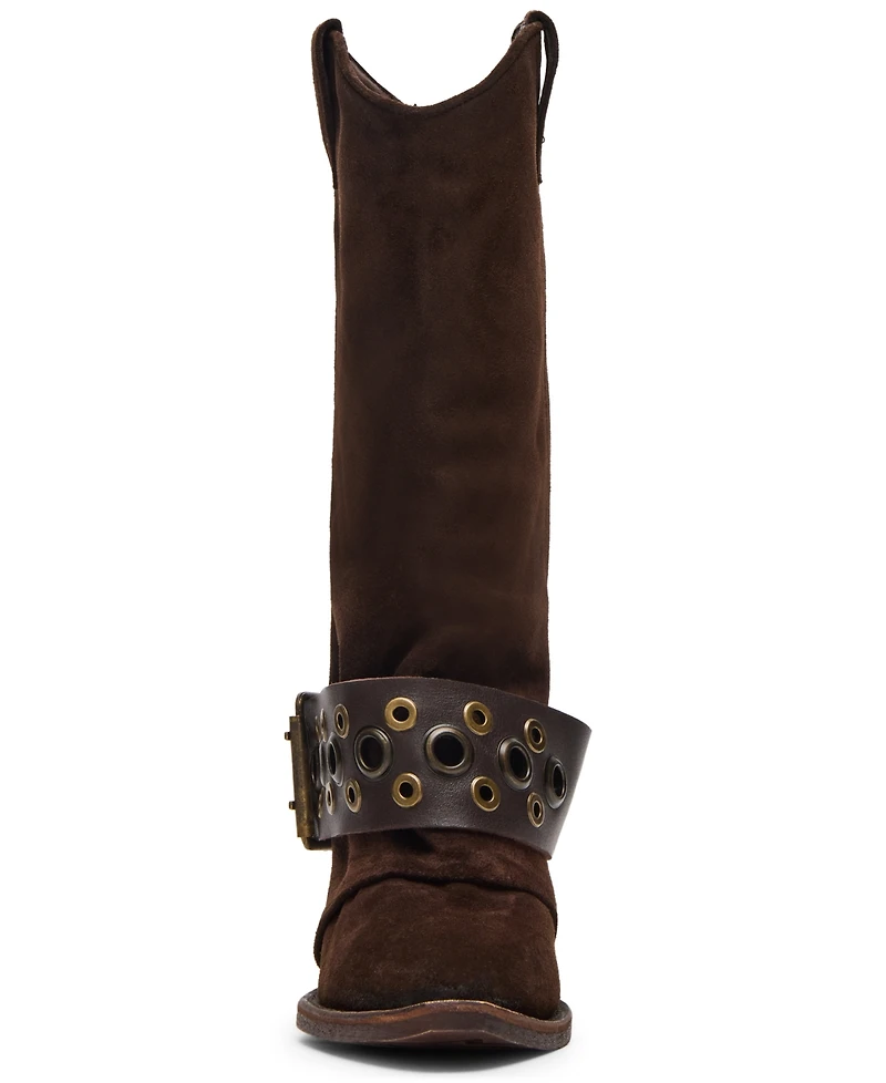 Steve Madden Women's Ashwood Western Moto Boots