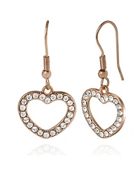 Jessica Simpson Kids Pink Heart Charm Bracelet & Earrings Set