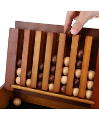 We Games Wood Captain's Mistress Game (4 balls in a row) 11.38 inches