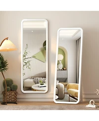 Vlsrka Full-length mirror with wooden frame for floor standing or wall mounting