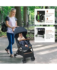 Costway Lightweight Stroller Aluminium Frame with Net for Travel 15 lbs