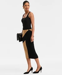 I.n.c. International Concepts Women's Asymmetric-Patchwork Skirt, Macy's Exclusive