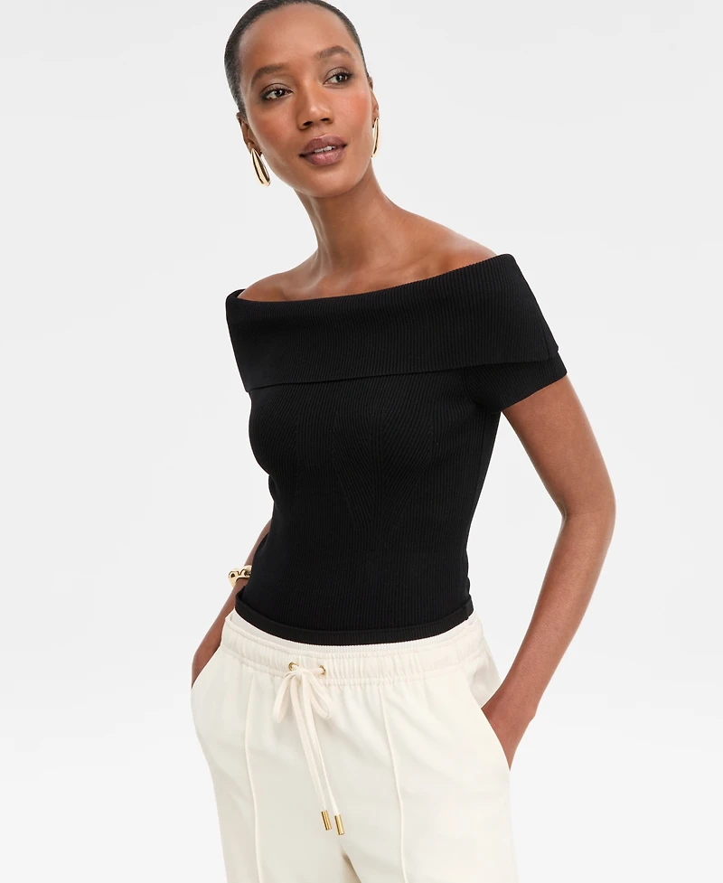 I.n.c. International Concepts Women's Off-The-Shoulder Sweater, Macy's Exclusive