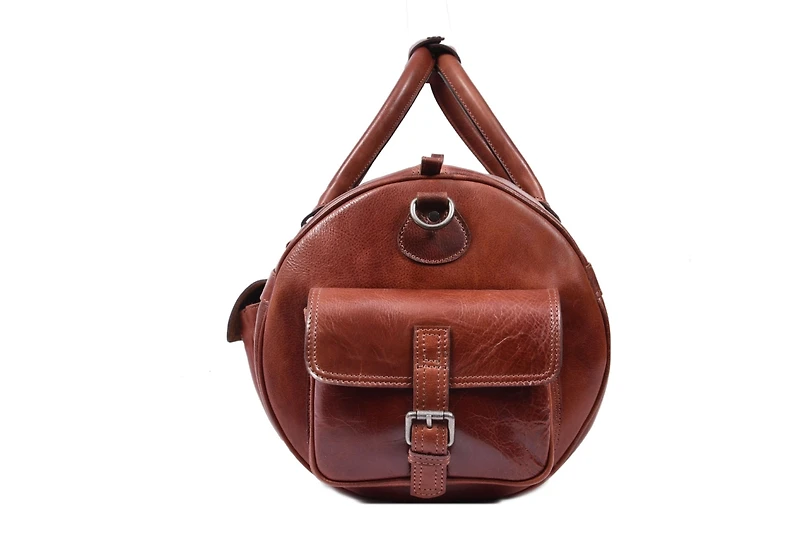20 Inch Nexus Leather Canvas Duffle Bag