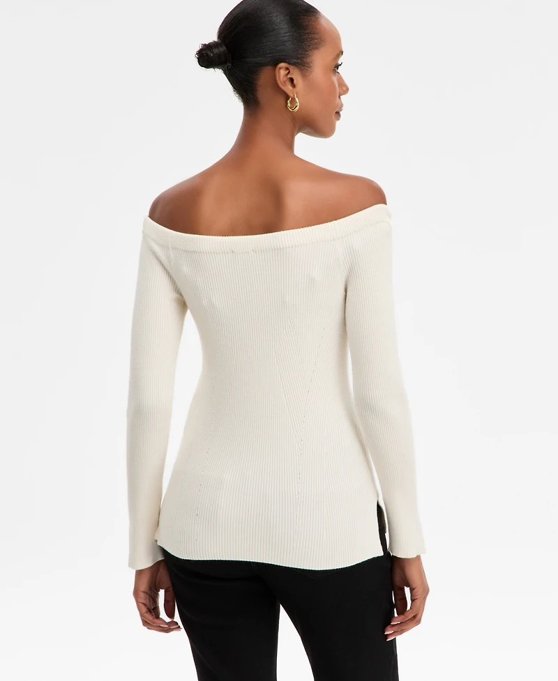 I.n.c. International Concepts Women's Wide-Neck Sweater, Macy's Exclusive