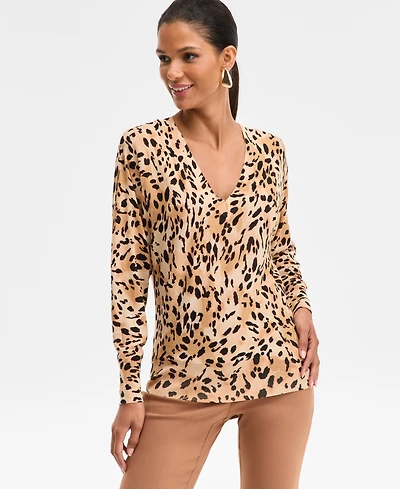 I.n.c. International Concepts Women's V-Neck Sweater, Created for Macy's