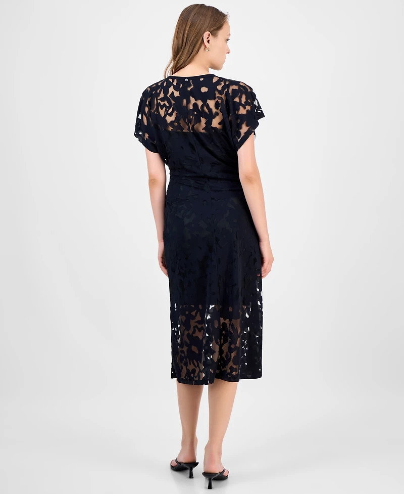 Boss Orange Women's Floral Lace Midi Dress