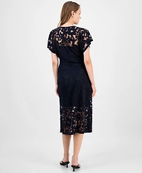 Boss Orange Women's Floral Lace Midi Dress