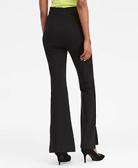 I.n.c. International Concepts Women's Ponte-Knit Slit-Hem Flare Pants, Macy's Exclusive
