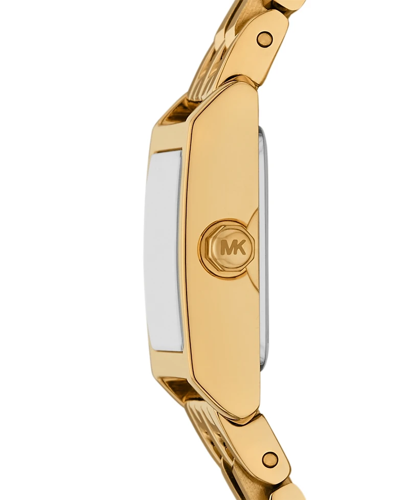 Michael Kors Women's Georgie Two-Hand Gold-Tone Stainless Steel Watch, 20mm