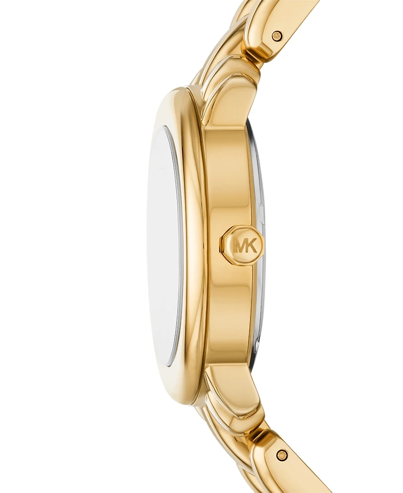 Michael Kors Women's Phoebe Three-Hand Gold-Tone Stainless Steel Watch, 36mm