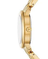 Michael Kors Women's Phoebe Three-Hand Gold-Tone Stainless Steel Watch, 36mm