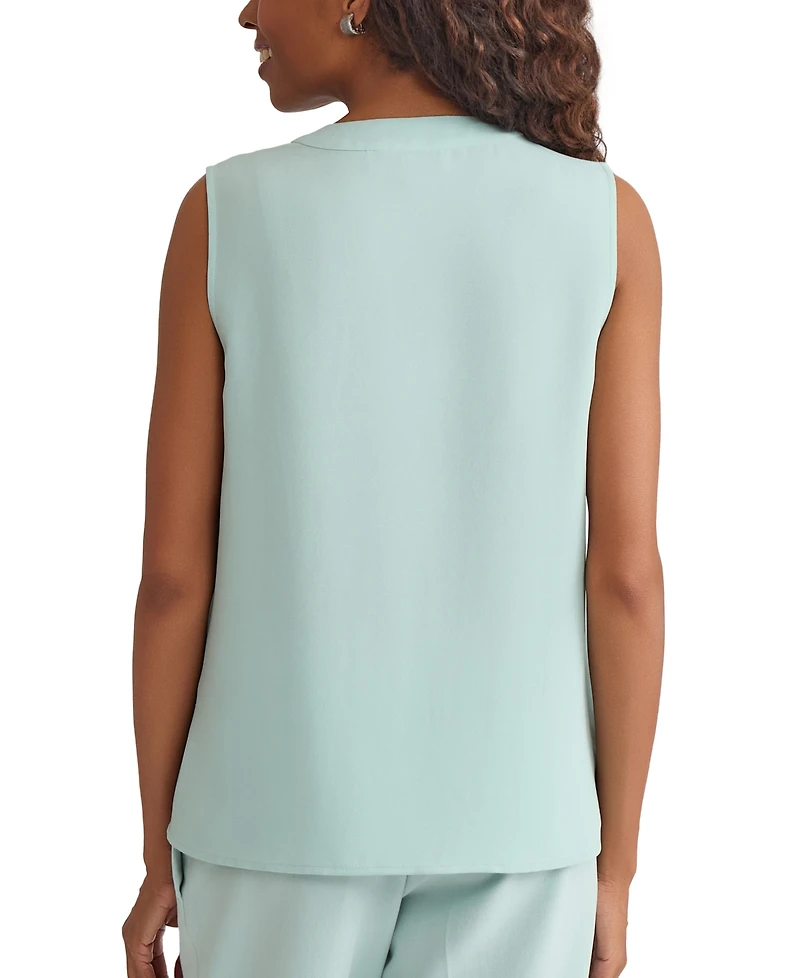 Kasper Women's Sleeveless V-Neck Top, Regular & Petite