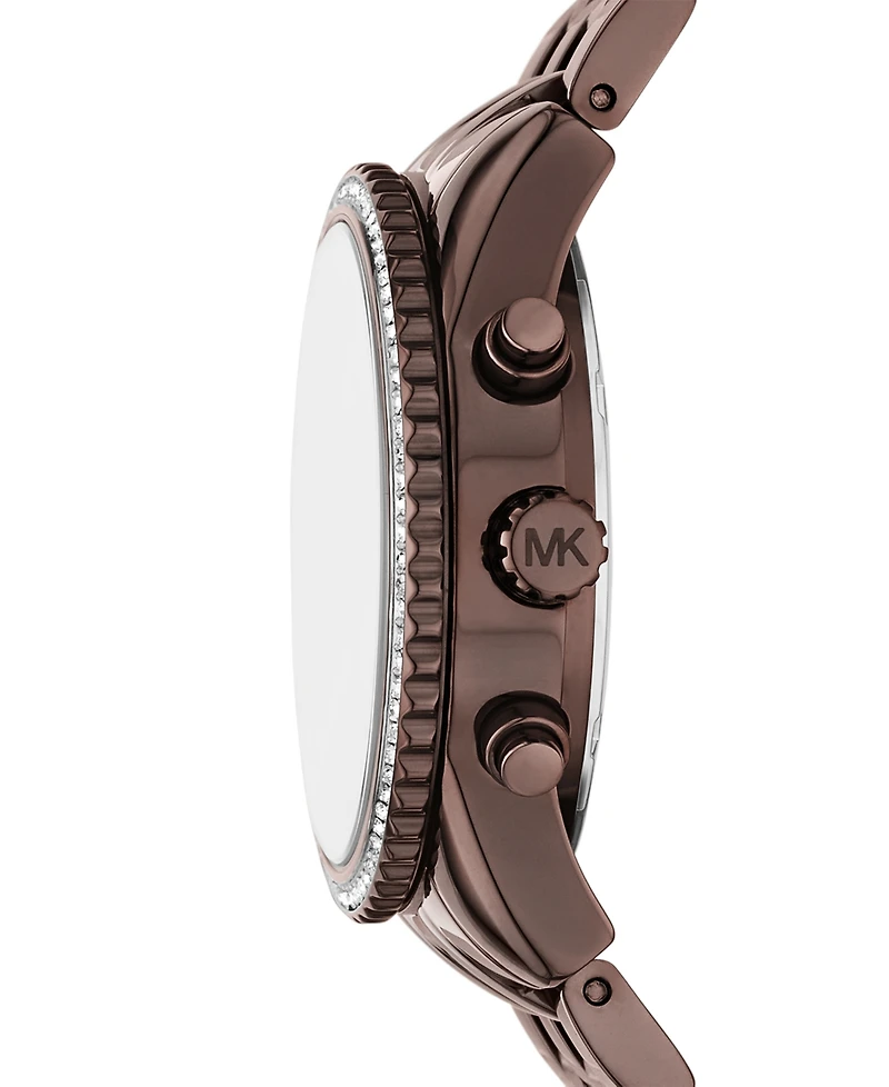 Michael Kors Women's Bryant Chronograph Brown Stainless Steel Watch, 35mm