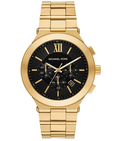 Michael Kors Men's Billie Chronograph Gold-Tone Stainless Steel Watch, 44mm