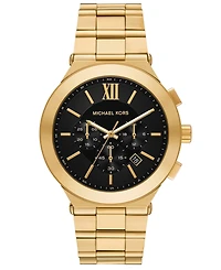 Michael Kors Men's Billie Chronograph Gold-Tone Stainless Steel Watch, 44mm