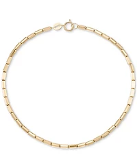 Polished Tube Segmented Link Chain in 10k Gold
