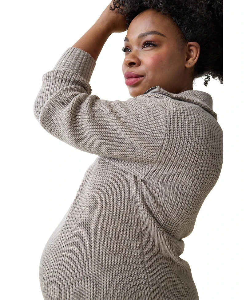 Ingrid + Isabel Maternity Cozy Quarter Zip Sweater