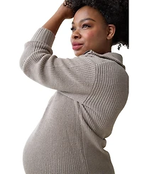 Ingrid + Isabel Maternity Cozy Quarter Zip Sweater