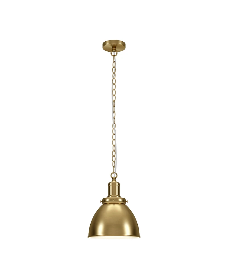 Hudson & Canal Elodie 12" Metal Pendant with Shade