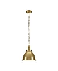 Hudson & Canal Elodie 12" Metal Pendant with Shade