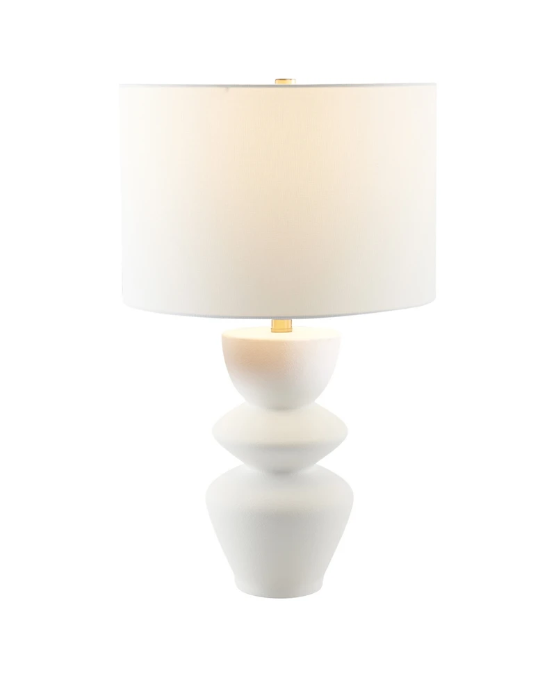 Hudson & Canal Cassian 24.5" Ceramic Table Lamp with Fabric Shade