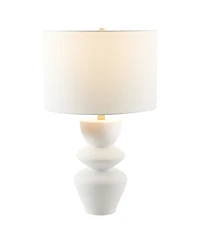 Hudson & Canal Cassian 24.5" Ceramic Table Lamp with Fabric Shade