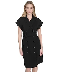 Calvin Klein Women's Button-Front A-Line Dress