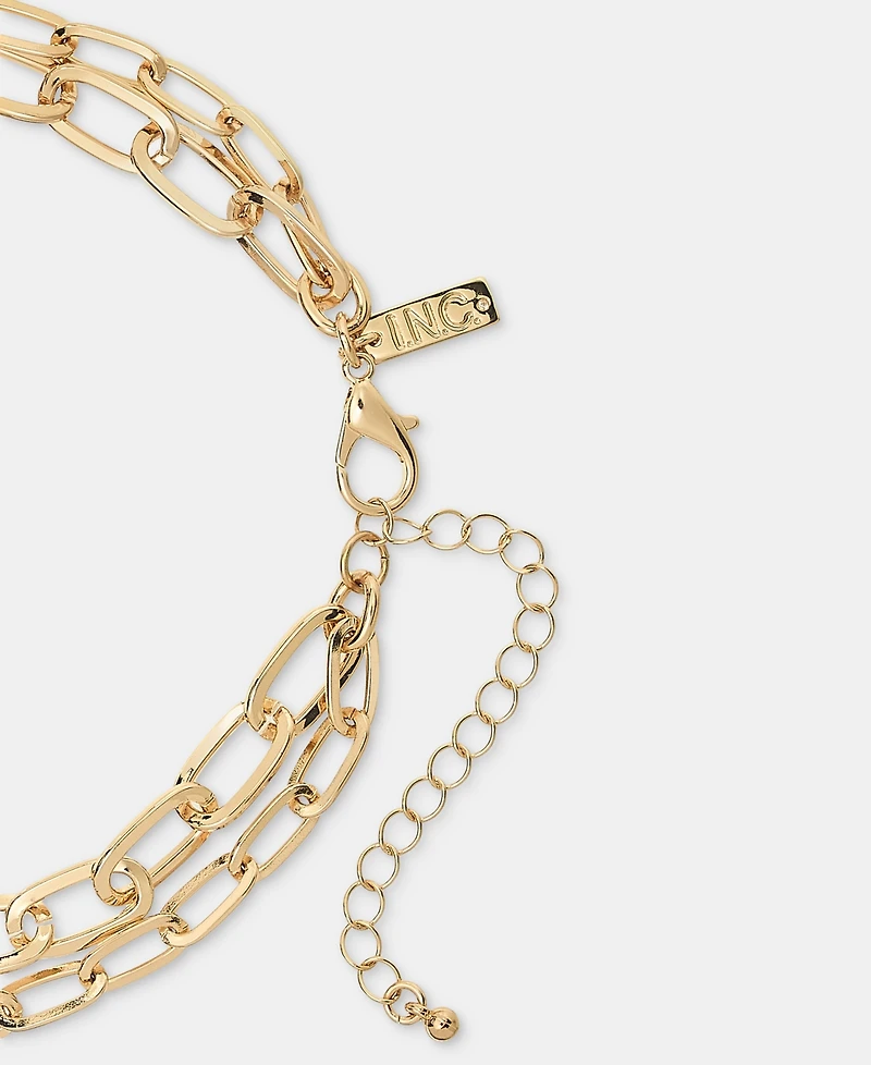 I.n.c. International Concepts Mixed Charm Layered Lariat Necklace, 16-1/2" + 3" extender, Macy's Exclusive
