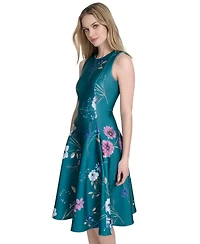 Calvin Klein Women's Sleeveless Scuba Midi Dress