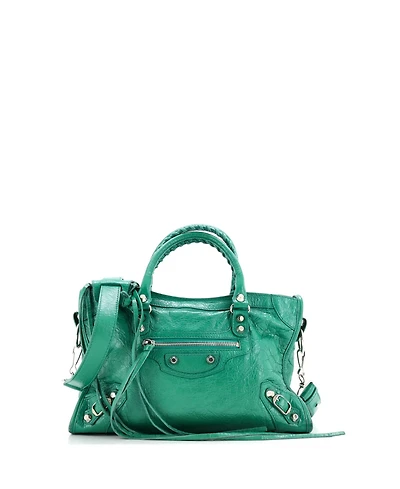 Pre-Owned Balenciaga Small City Classic Studs Bag Leather