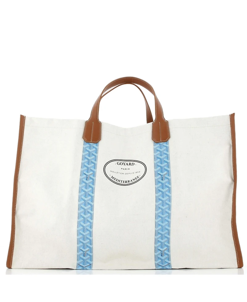 Pre-Owned Goyard Mediterranee Saint-Tropez Reversible Tote Coated Canvas