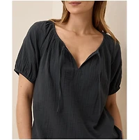 Pact Organic Cotton Coastal Double Gauze Boho Popover