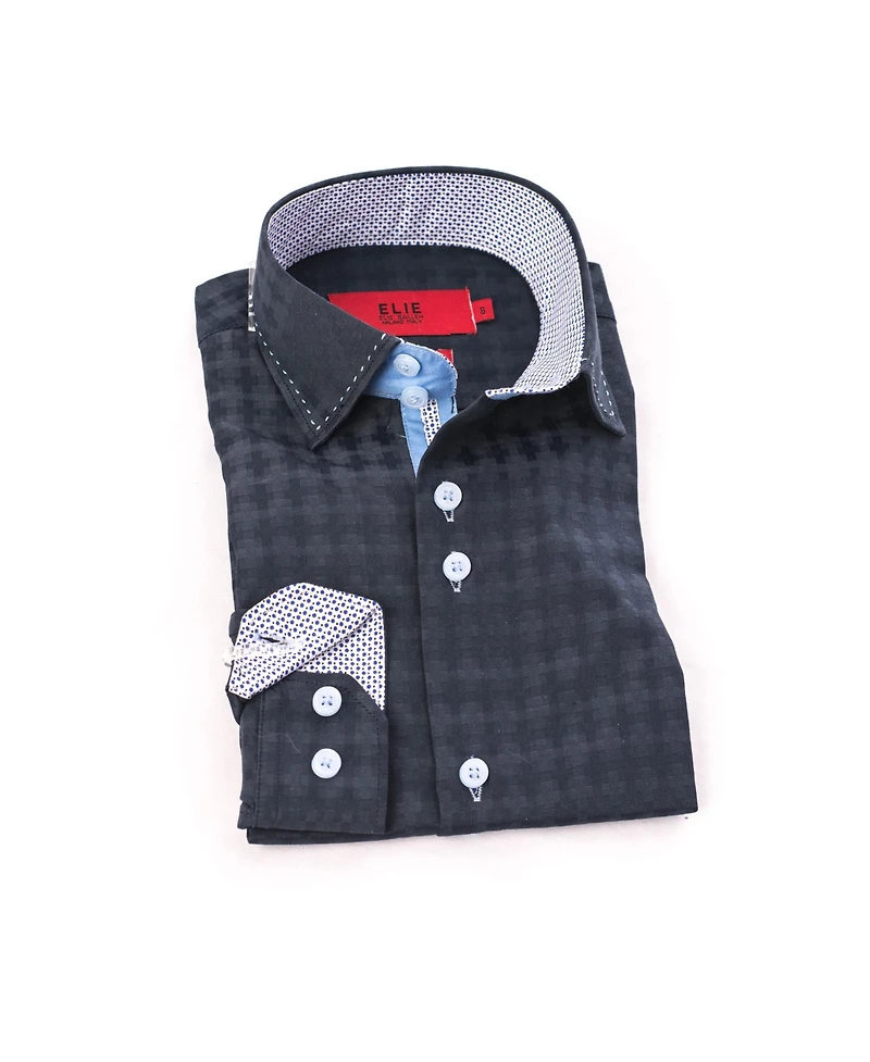 Elie Balleh Toddler Navy Button-Down Slim Fit Shirt