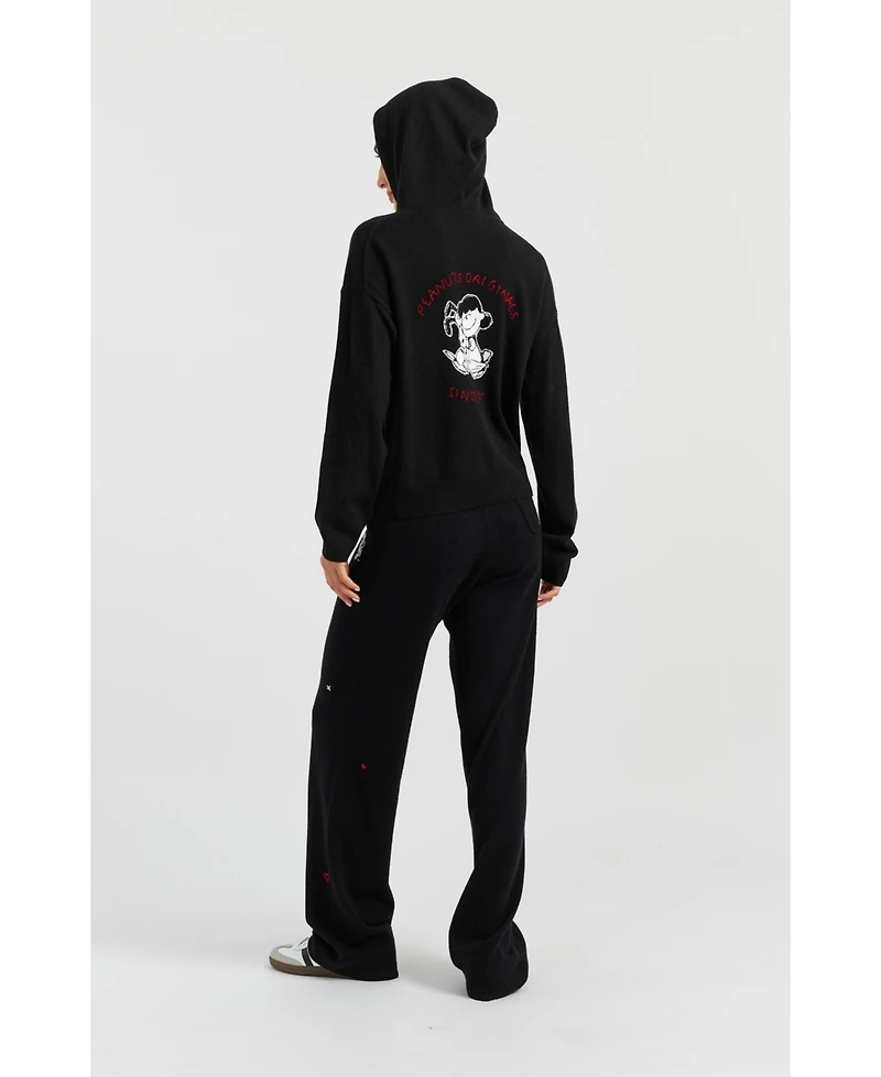 Chinti & Parker Women's Wool Cashmere Peanuts Originals Hoodie