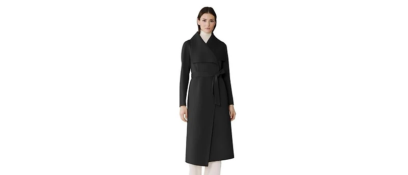 Soia & Kyo Women's Britta-u Double Face Wool Wrap Coat