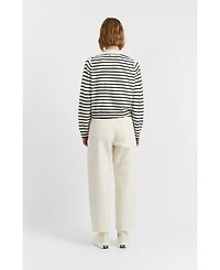 Chinti & Parker Women's Wool Cashmere Heart Breton Cardigan