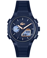 Lacoste Men's LC33 Midnight Navy Silicone Strap Watch, 44.8mm