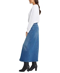 Nydj Petite High Rise Long Skirt