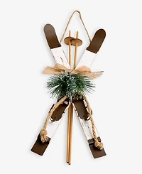 Holiday Lane Nordic Wonderland Skis Ornament, Macy's Exclusive