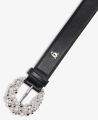 Steve Madden Imitation Pearl Buckle Belt