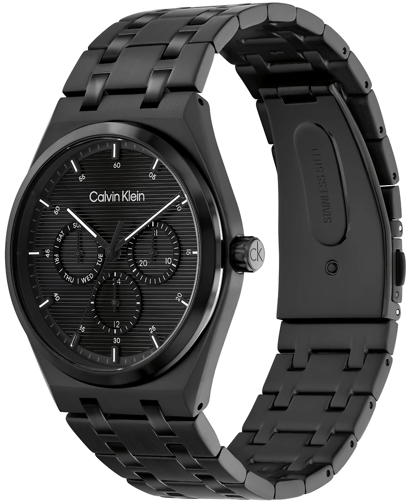 Calvin Klein Men's Ck Motion Black Ip Stainless Steel Bracelet Watch 39mm