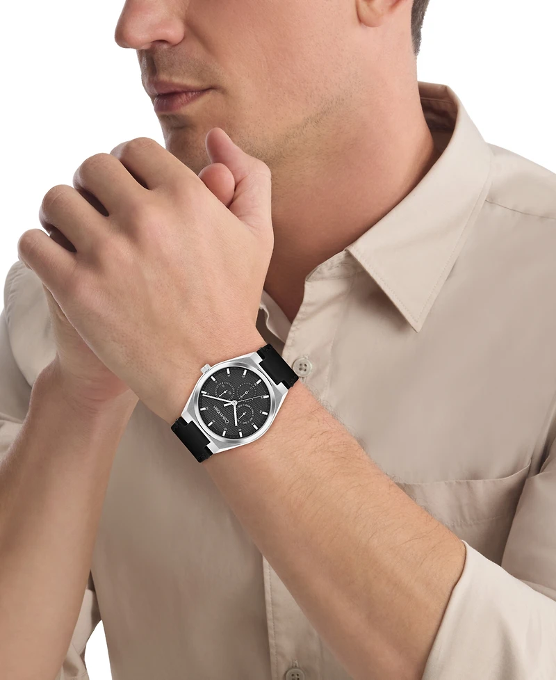 Calvin Klein Men's Ck Motion Leather Strap Watch 39mm