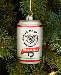 Holiday Lane Foodie and Spirits White Paw Can with Bear Ornament, Created for Macy's