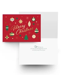 Masterpiece Studios Retro Ornaments Holiday Boxed Cards