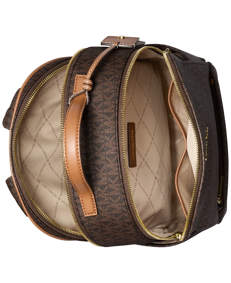 Michael Kors Sable Medium Signature Logo Backpack