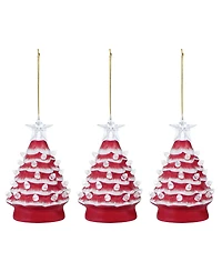 Mr. Christmas Nostalgic Tree Ornaments with Lights, Set of 3