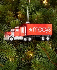 Holiday Lane Macy's 2025 Glass Truck Ornament, Macy's Exclusive